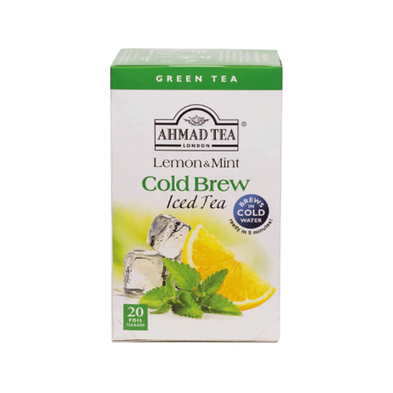AHMED TEA LEMON&MINT ICED TEA COLD BREW TEA BAG 20`S